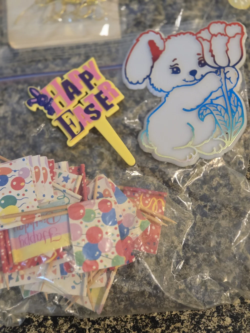 Assorted Party Craft Decorations Butterfly Bird Accents Flower Nail Set and More